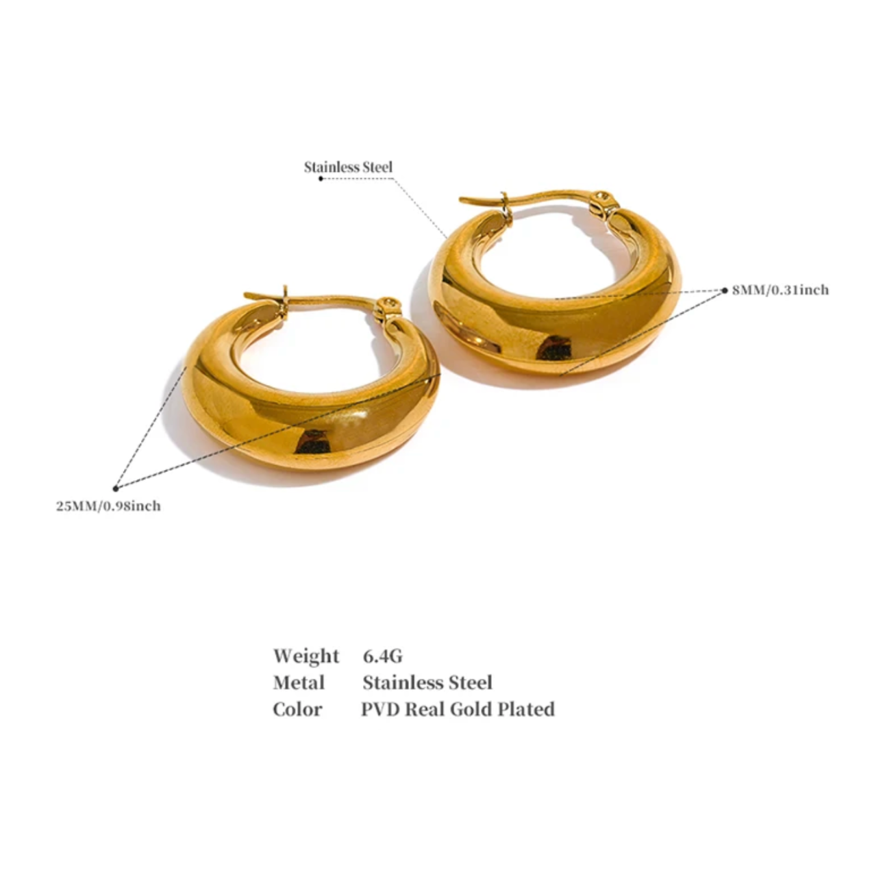 Soléne Hoops - Earrings