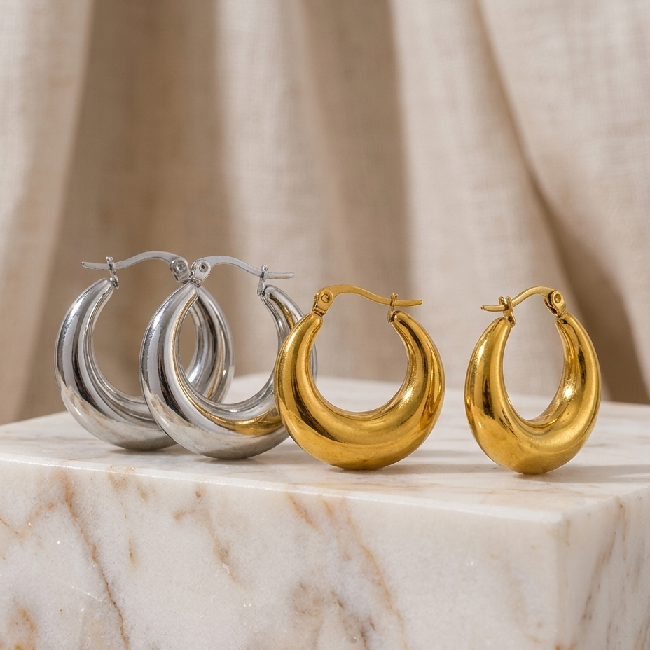 Soléne Hoops - Earrings