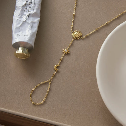 Solara’s Touch – Hand Chain Bracelet