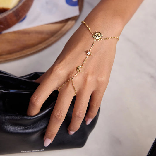 Solara’s Touch – Hand Chain Bracelet